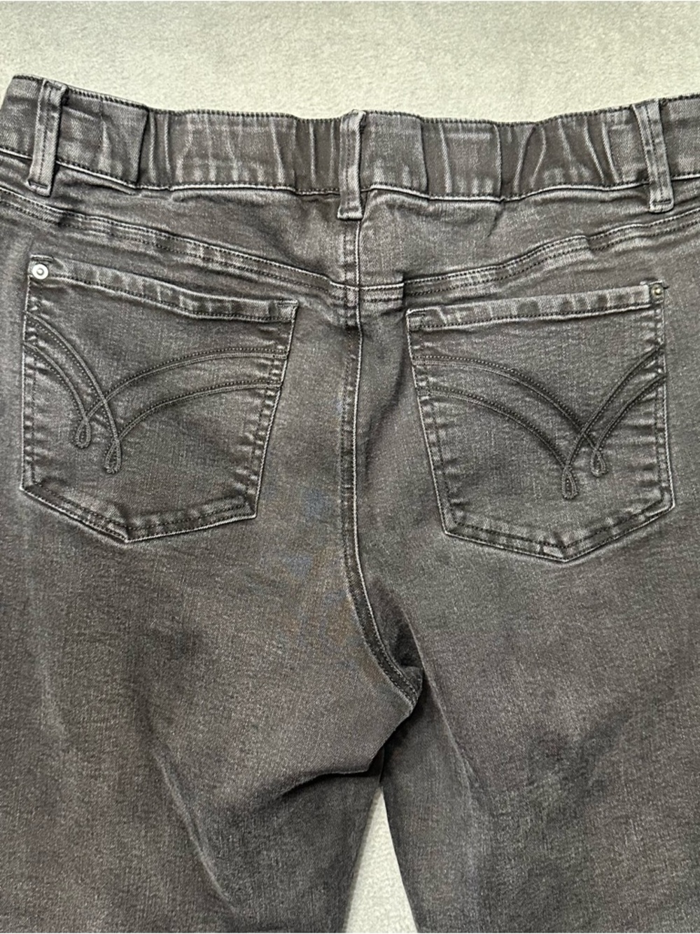 Lincoln Outfitters Womens 14 Straight Leg Jeans Gray Comfort Flex Stretch EUC - Picture 4 of 9